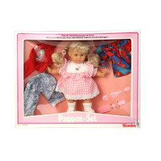 Doll Set Vintage '80s SIMBA σε 3 χρώματα - 509-2599