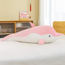 Δελφίνι ροζ λευκό 70 cm - 0037571-P