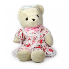 Αρκουδάκι με φόρεμα 30εκ. - 004743