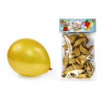 Μπαλόνια ΜΕΤ 12 χρυσό - 010904-G