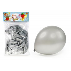 Μπαλόνια ΜΕΤ 10 ασημί - 003623-S